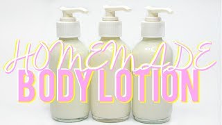 HOMEMADE BODY LOTION How to Body Moisturizer Ι TaraLee [upl. by Leirrad296]