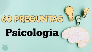 ¿Cuánto sabes de PSICOLOGÍA 60 preguntas de psicología y psiquiatría [upl. by Ahsot386]