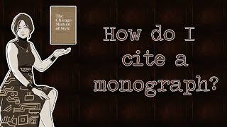 How to Cite a Monograph A Book with One Author  ChicagoStyle Referencing for History [upl. by Enomsed]