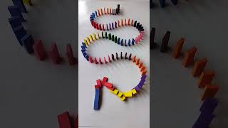 REVERSE DOMINO FUN reversevideo domino shorts DesiKhela [upl. by Animaj]