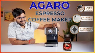 Agaro Imperial Espresso Coffee Maker Review  This Machine Does it ALL ☕ Espresso Lattes  More [upl. by Elkin456]