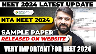 NTA NEET 2024 Latest Update  NTA sample paper NEET 2024  NEET 2024 sample paper by NTA [upl. by Codie61]