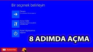 Windows 10 Açılmıyorsa 8 Adımda Açma  Güncelleştirmeden sonra [upl. by Koerlin]