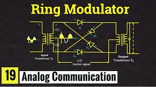 Ring Modulator or Chopper Modulator for Generation of DSBSC signal  Lec19 [upl. by Ranit]