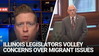 Illinois legislators volley concerns over noncitizen migrant issues [upl. by Enibas]