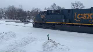 CSX M32623 rolling through Fennville at notch 8 [upl. by Mchale]