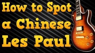 How to spot a FAKE Les Paul Supreme  Chinese Les Paul [upl. by Oirom]