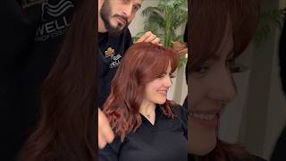 BAKIR SAÇ RENKLENDİRME BAKIM VE KATLI FRESH KESİM saçkesimi haircut haircolor [upl. by Ohara]