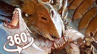 360 VR House of Dragons Vhagar kills Arrax  Aemond vs Lucerys Dragon fight [upl. by Nnahgiel]