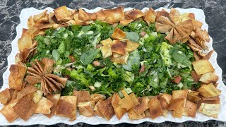 Best Fattoush salad recipe 🥗🥙viral fyp food capcut turkish india [upl. by Geralda]