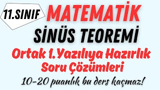 Sinüs Teoremi Soru Çözümleri  11Sınıf Matematik 1Yazılıya Hazırlık [upl. by Anahs]