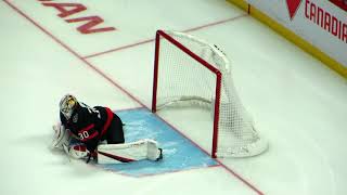 Matt Murray warms up during the Sharks  Senators hockey game [upl. by Keeler]