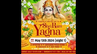 Pt Abhedanand Persad Sharma  May 13th 2024 Night 1  Sudama Mandir Queens New York [upl. by Anear]