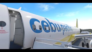 XPlane 11  VATSIM  Caticlan to Manila  Ceb920  Toliss A321  LiveATC RPLL Tower [upl. by Melisenda]