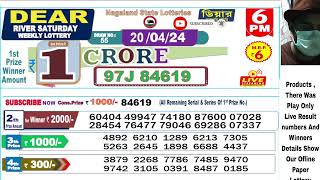 Lottery live dear sambad 6PM 8PM result today 20042024 nagaland lottery live [upl. by Allets]