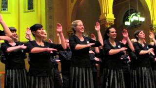 New Zealand Youth Choir Sings quotTe Iwi Equot In Boston HD  December 2 2013 [upl. by Llenyar]