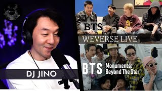 DJ REACTION to KPOP  BTS WEVERSE LIVE w RM JIMIN V amp JUNGKOOK PART 2  BTS MONUMENTS TRAILERS [upl. by Mapes]