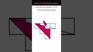 Find area of shaded region mathsmathematicsalgebra educationgeometryanimation [upl. by Nyleek]