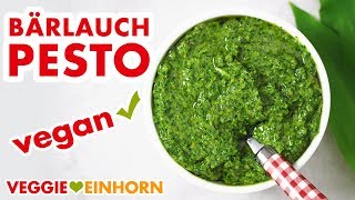 Veganes Bärlauchpesto  Leckeres Pesto einfach selber machen [upl. by Amik227]