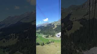 Cable car tour at the mountanous place of SWITZERLAND [upl. by Lledner]