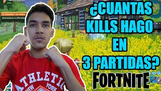 ¿Cuantas Kills Me Hago En 3 PARTIDAS De FORTNITE  Gabriel14YT [upl. by Enailil]