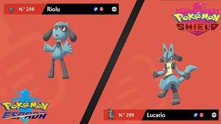 Como conseguir a Riolu y a su evolucion Lucario en POKEMON Espada y Escudo [upl. by Belloir267]