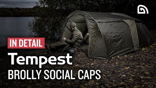 Trakker Products Tempest Brolly Social Caps In Detail [upl. by Aran792]