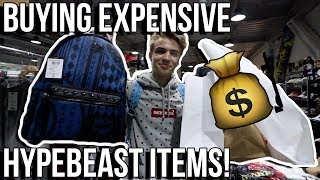 BUYING EXPENSIVE HYPEBEAST ITEMS IN NYC Supreme Bape MCM etc [upl. by Lemaj687]