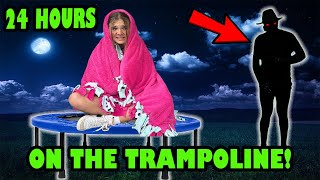 24 Hours On The TRAMPOLINE Beware Of The Shadow Man [upl. by Elise]