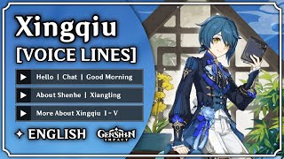 Xingqiu  All Voice Lines ENGLISH Voice Over  Genshin Impact  M0har1b [upl. by Marti]