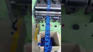 Elastic sample making video long times ago sktrimssolution sktrims machine jacquard sample [upl. by Htinek]