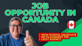 JOB OPPORTUNITY IN CANADA I WORKERS NEEDED IN CANADA I NO PLACEMENT FEE I BUHAY CANADA [upl. by Adlar]