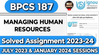 bpcs 187 solved assignment 202324  bpcs 187 solved Assignment 2024  bpcs187 bpcs187ignou bpcs [upl. by Litta]