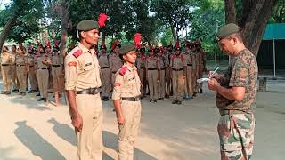 whatsappstatus ncc mirzapur 101 ncc army REPORT IN NCC CAMP [upl. by Ardnohs]