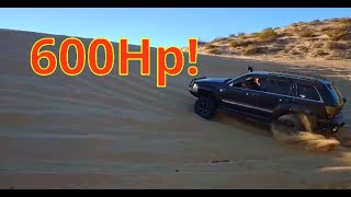 Grand Cherokee 57 SUPERCHARGED 600Hp🔥🔥🔥🔥🔥 [upl. by Nessah362]