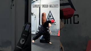 Muay Thai elbow shots training shortsvideo boxing shortvideo tutorial mma usa india short [upl. by Aikat]