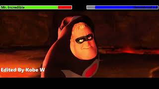 Mr Incredible vs Omnidroid v8 with healthbars [upl. by Neyuh]