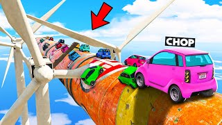 GTA 5 CHOP OVERTOOK ME BUT AT WHAT COST PARKOUR CHALLENGE [upl. by Ahsieket]