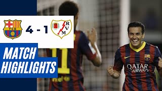 Rayo Vallecano 14 Barcelona  La Liga 2013 Highlights amp Goals ⚽🔥  HD [upl. by Kenelm]