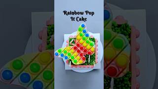 Rainbow Pop It Cake🌈🎂🦋shortsfeed cake cakedecorating pop [upl. by Pestana380]