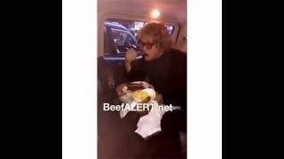 SHOCKING Video of Kanye West Holding Fashion industry Mans Food [upl. by Netsua932]