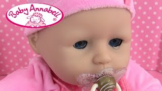 Poupon Baby Annabell Bébé Pleure Sac à langer Baby Doll Review [upl. by Patnode528]