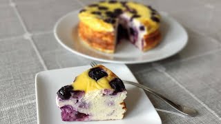 Easiest Blueberry Yogurt Cake  No Added Sugar No Oil No Flour  Gluten Free Recipe [upl. by Brianna986]