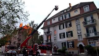 Einsatz Berufsfeuerwehr Bern  Vermutlich Kaminbrand 25 [upl. by Jd]