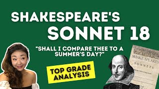 Shall I compare thee to a summers day Sonnet 18  Top grade analysis [upl. by Bravar]