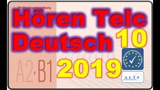 Modelltest 10 A2B1 Hören Deutsch 2019 [upl. by Corabel]