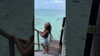 Overwater villa in luxury Maldives resort Constance Moofushi maldivesresort maldives shortsfeed [upl. by Ennobe]