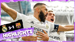 Real Madrid 31 FC Barcelona  ElClásico HIGHLIGHTS  LaLiga 202223 [upl. by Naols490]