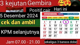 PKH hari ini 3 kejutan gembira hari ini untuk KPM cair cair positif 5 desember 2024 [upl. by Schober]