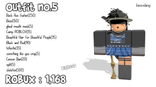 30 ROBLOX EMO FANS OUTFITS [upl. by Kinsler]